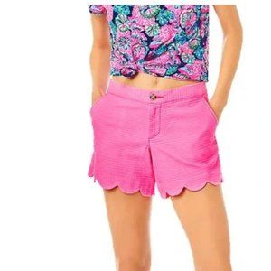 Lilly Pultizer Buttercup 5" Scallop Hem Short - Size 10 NWT